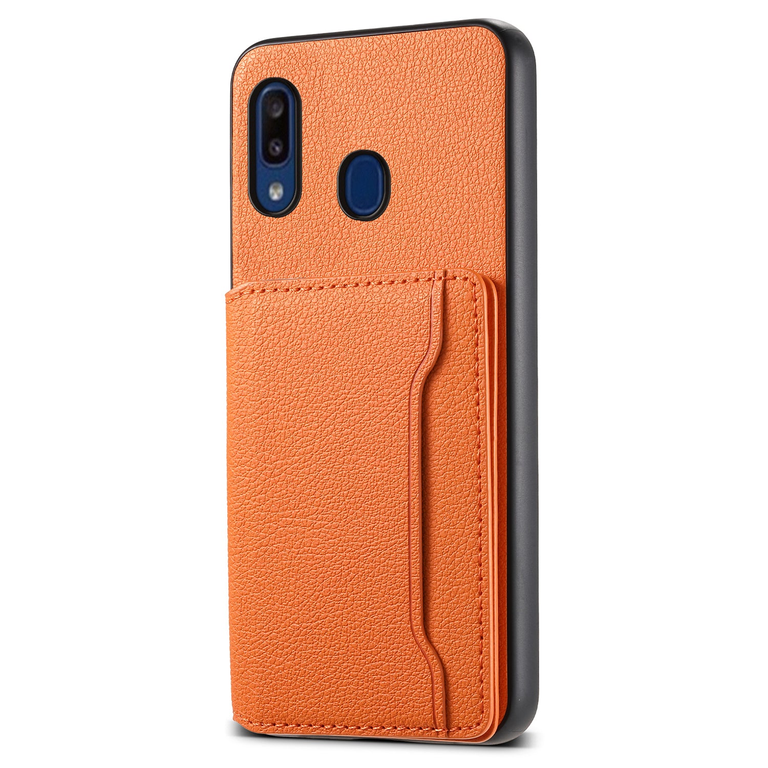 For Samsung Galaxy A20 / A30 Kickstand Case TPU+PC+PU Phone Cover with Card Slots For Samsung Galaxy A20 / A30 Kickstand Case TPU+PC+PU Phone Cover with Card Slots